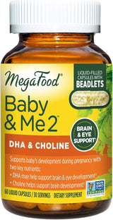Suplemento Baby & Me 2 DHA prenatal  y colina vegano 60 und