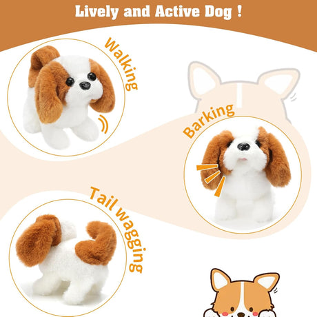 Perro de Peluche Interactivo San Bernardo - Camina, Ladrido, Modelo