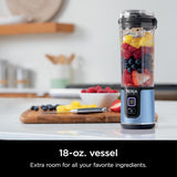 Licuadora Portátil Ninja, 18oz, Recargable USB-C, BC151BM