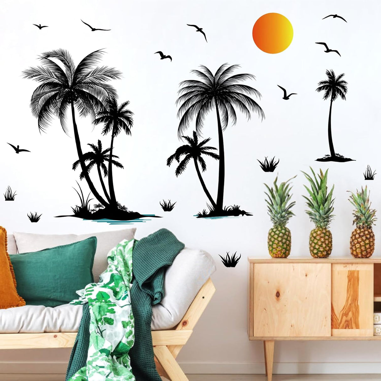 Vinilos Decorativos de Palmera Tropical - Murales para Paredes
