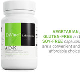 DaVinci Labs ADK Suplemento para Huesos, Corazón e Inmunidad