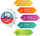 Suplemento Vitaminas para los ojos AREDS2 zeaxantina 2 mg