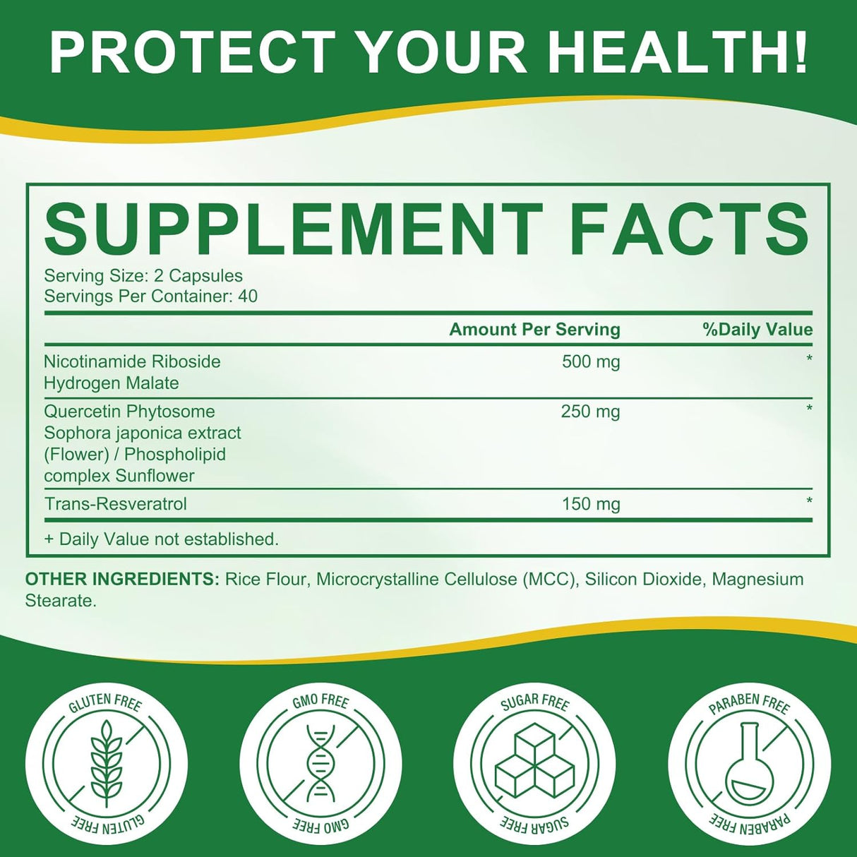 Suplemento NAD Liposomal 900mg - Energía y Salud Celular - 80 Cápsulas