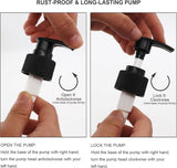 Dispensador de jabón para platos y hogar  de color ámbar