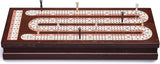 Juego de Cribbage AMEROUS con 9 Puntos y 2 Barajas, 3 Pistas