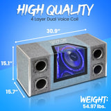 Parlantes de Caja de subwoofer PYLE PLBNPS22