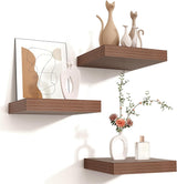 Estantes Flotantes de Madera, 3 Estantes Invisibles, 8x8x1.3