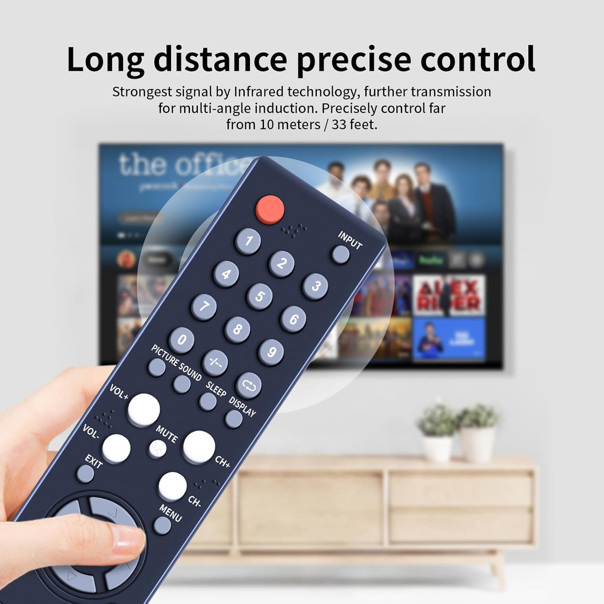 Nuevo control remoto RC3008V para TV Viore modelo LC37VF80