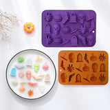 Moldes de Silicona para Chocolate, 2 Piezas, Halloween 3D