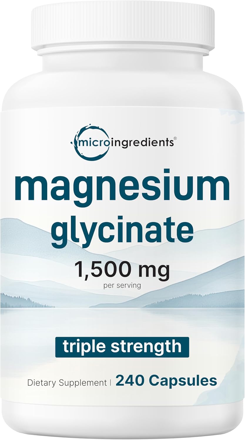 Magnesio Glicinato Triple Fuerza 1,500mg, 240 Cápsulas