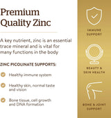 Suplementos Alimenticio Picolinato de zinc de 22 mg 100 tab