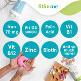 Multivitaminas Bariátricas FitForMe con Hierro - 30 Cápsulas
