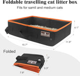 Caja de arena plegable para viajes en automóvil negro