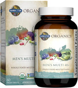 Garden of Life Multivitamin Orgánico para Hombres 40+, 60 Tabletas