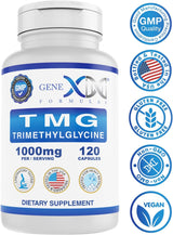 Suplemento GENEX 1000mg TMG pack 3  Betaína anhidra hepático