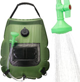 Ducha Solar Portátil para Camping con Cabezal Extraíble