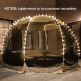 Casa de Pantalla Alvantor, Carpa Plegable con Mosquitero, 6-15 Pers.
