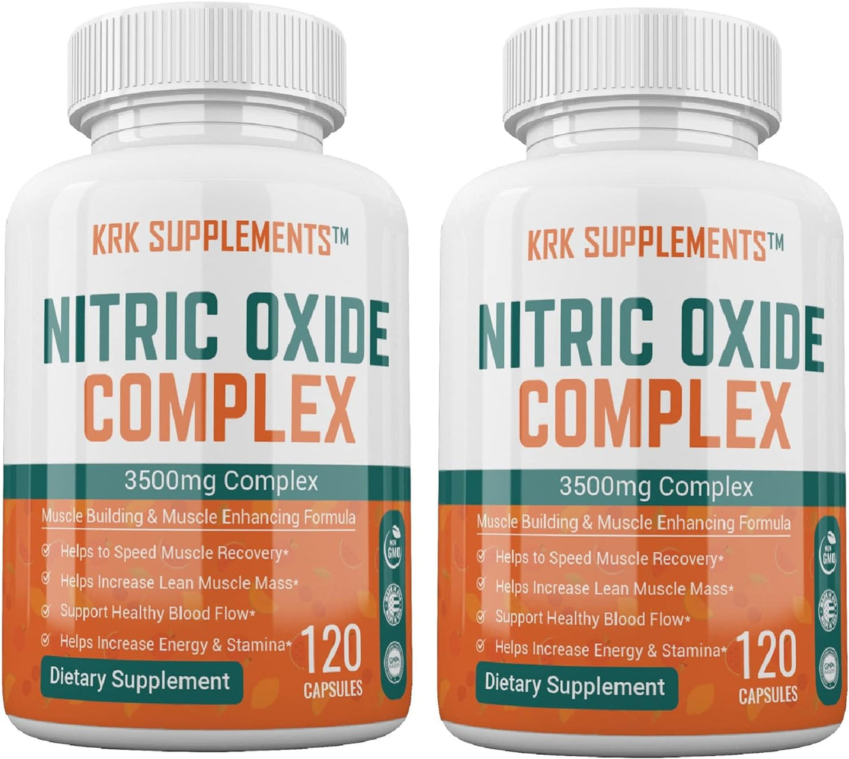 Suplemento 2 botellas complejo de óxido nítrico 3500 mg