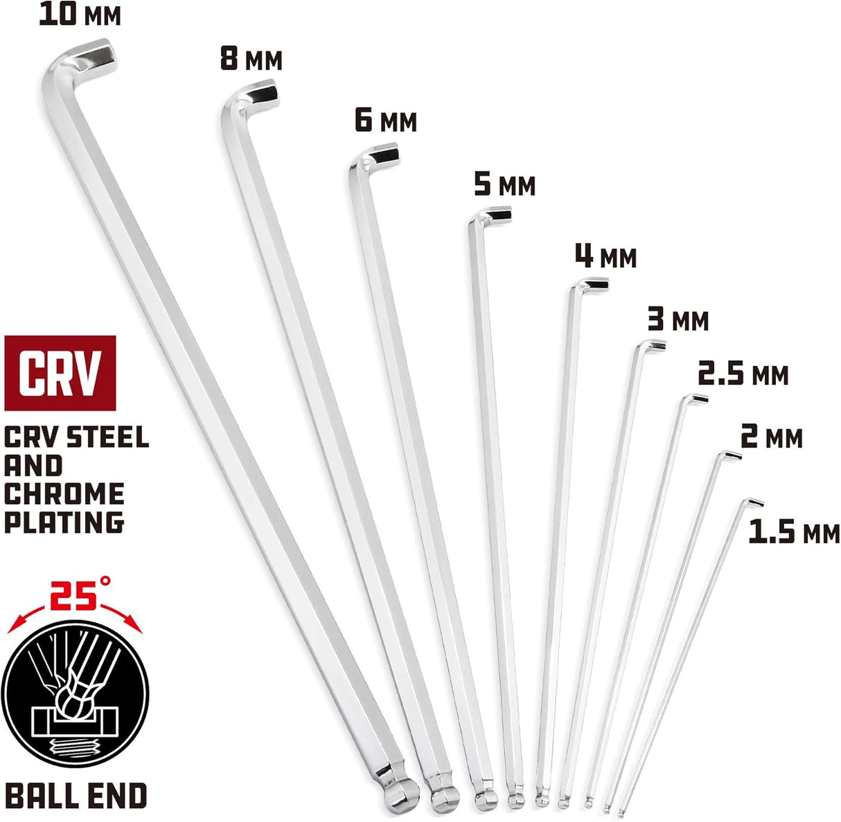 Juego de Llaves Hexagonales Powerbuilt 9 Piezas 240100