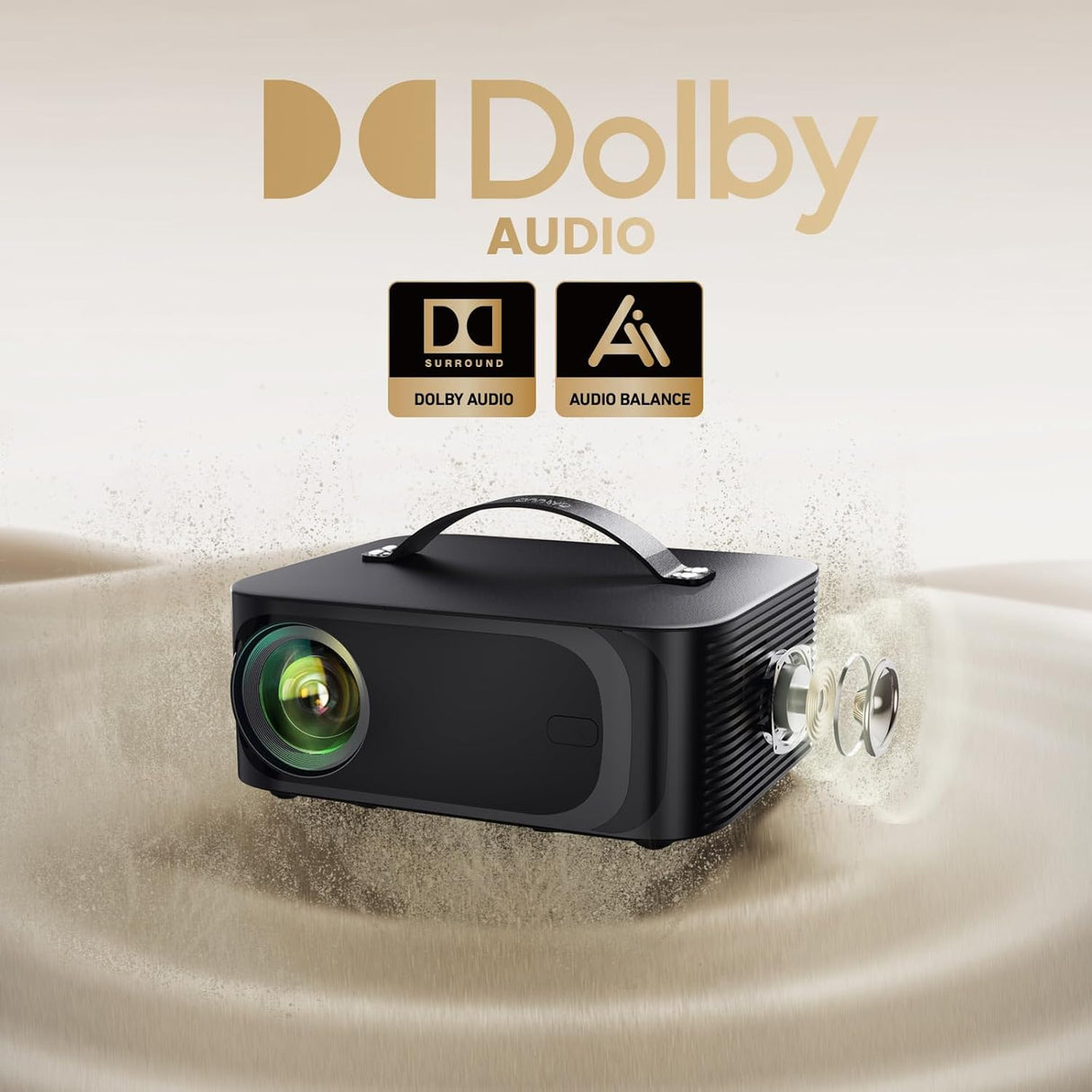 Proyector portátil ONOAYO 4K, Wifi 6, Netflix, 800 ANSI, 1080P