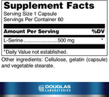 Suplemento Douglas Laboratories L-Serine  aminoácidos 60 cáp