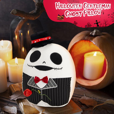 Pillow Jack Skellington Glow Guards, Plushie Halloween Decor