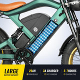 Bicicleta eléctrica ST202, motor 1200W, batería 20Ah, GPS