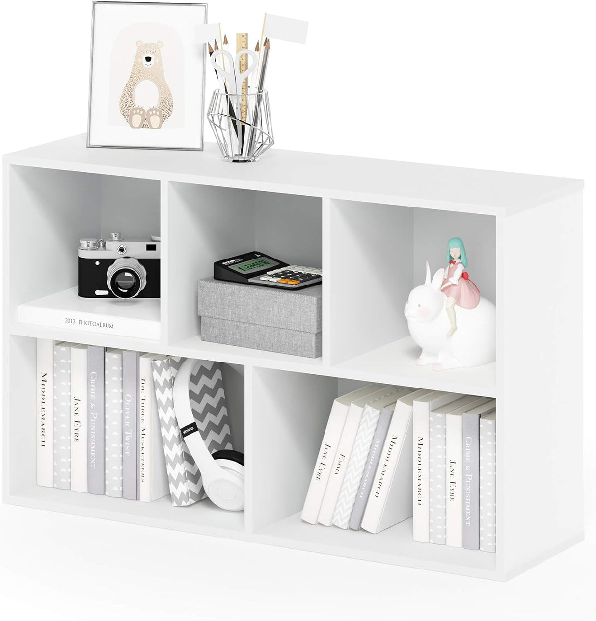 Estantería para libros, 5 cubos, modelo Luder
