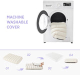Lesure Cama ortopédica de espuma para perros grandes blanco