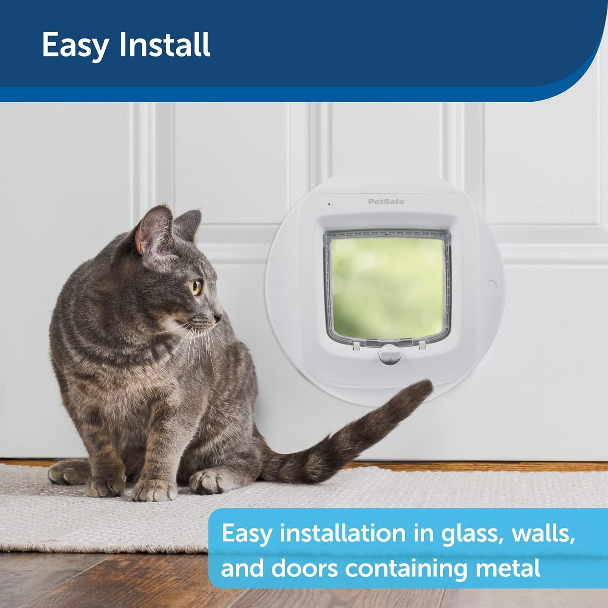 Adaptador de instalación Microchip Cat Flap y solapa manual