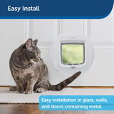 Adaptador de instalación Microchip Cat Flap y solapa manual
