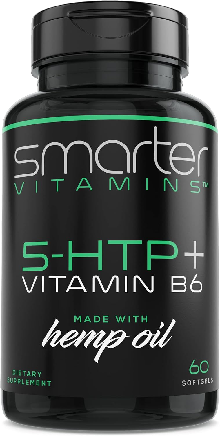 Suplemento 5-HTP 200mg + B6, Liberación Prolongada, 60 Softgels