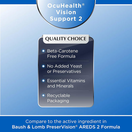 Suplemento Ocuhealth Eye Health Vission Support 2  120 und