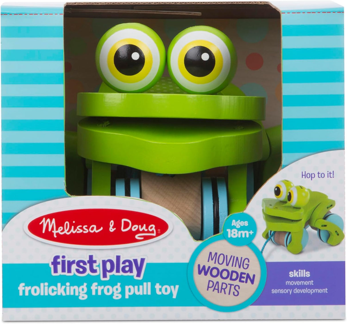 Juguete de arrastre Rana Melissa & Doug para bebés 1+