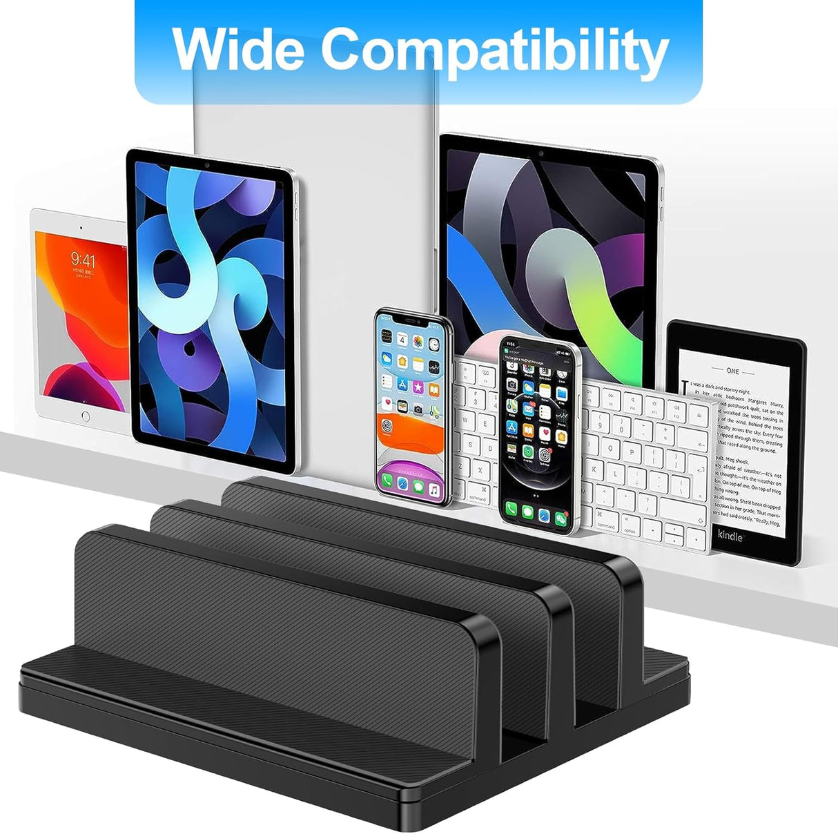 Soporte Vertical para Laptop, Ajustable, hasta 17.3 pulgadas