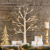 Árbol de Navidad iluminado, decoraciones con luces LED, 22
