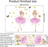 Pegatinas de Pared Bailarina Rosa, Sacinora, Vinilo Removible