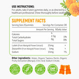 Gomitas de luteína de 25 mg Vitaminas para los ojos Luteína