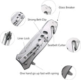 Cuchillo de bolsillo plegable asistida por resorte