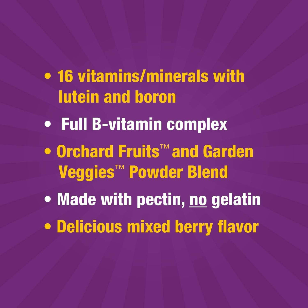 Suplementos Alimenticios Multivitamínico de 50 gomitas