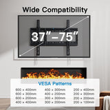 Soporte de pared para TV Pipishell, tiltable, VESA 600x400
