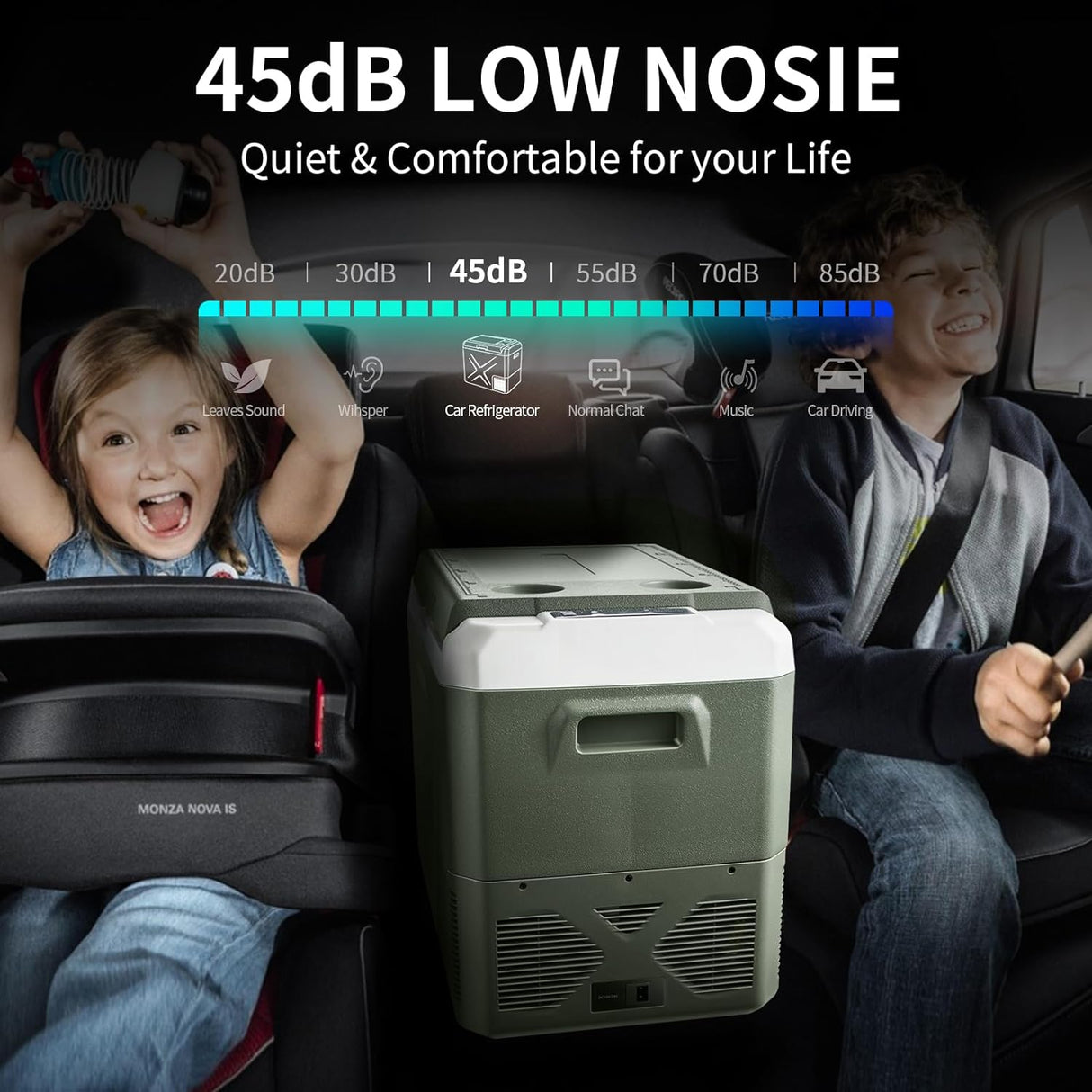 Refrigerador de coche congelador portátil aplicación WIFI