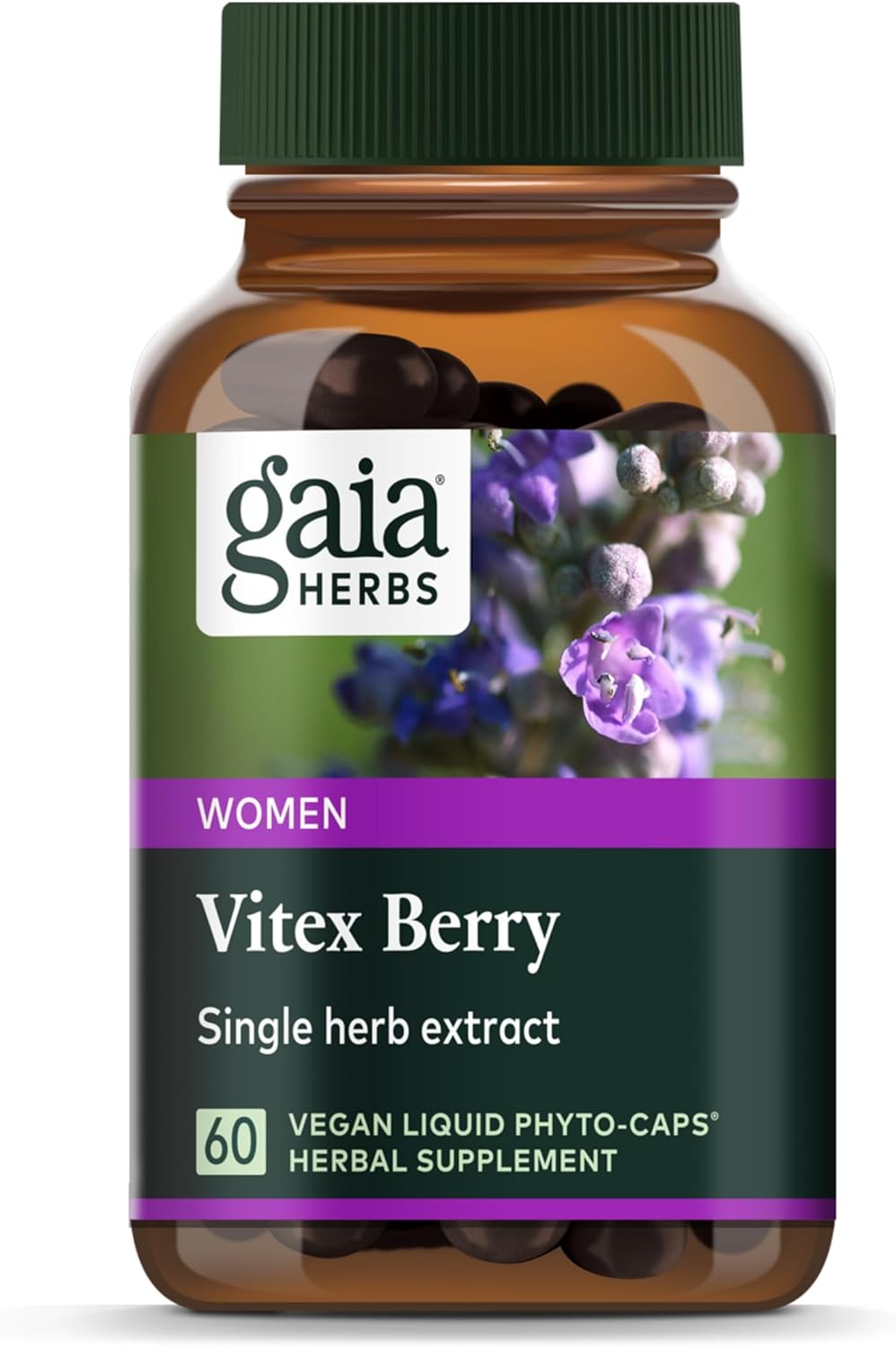 Cápsulas Vitex Berry de Gaia Herbs