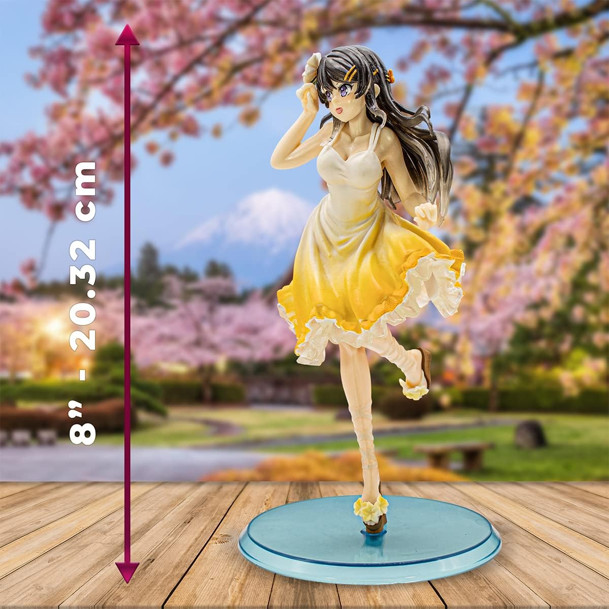 Figura Sexy y Elegante de Mai Sakurajima en Vestido de Primavera