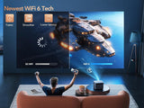 Proyector 4K TOPTRO, WiFi 6, Bluetooth 5.2, 700ANSI, 1080P