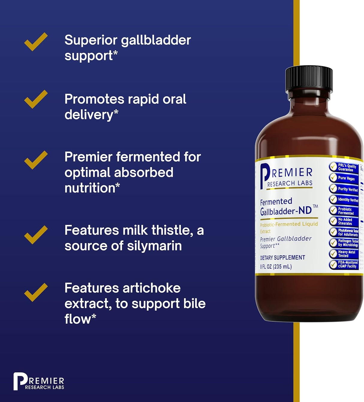 Suplemento Premier Research Labs Gallbladde  8 onzas líquid0