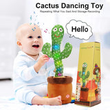 Juguete Cactus Emoin, Plush Sensory Musical, 120 Canciones, Modelo Cactus
