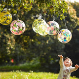 10PCS Bolas navidad transparente rellenables DI 4.8 pulgadas