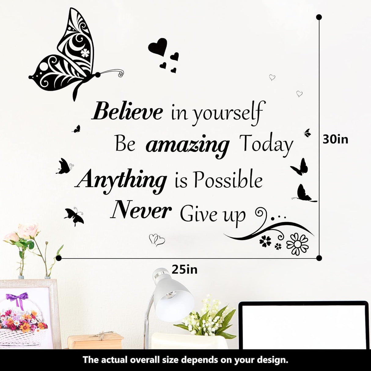 Vinilos Inspiracionales de Pared, Decoración Motivacional