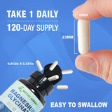 Magnesio Glycinato 500mg Cápsulas - Alta Absorción 120ct